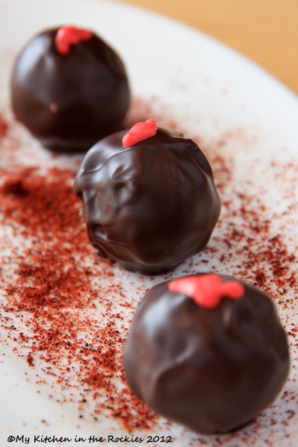 Dark Chocolate Chili Truffles
