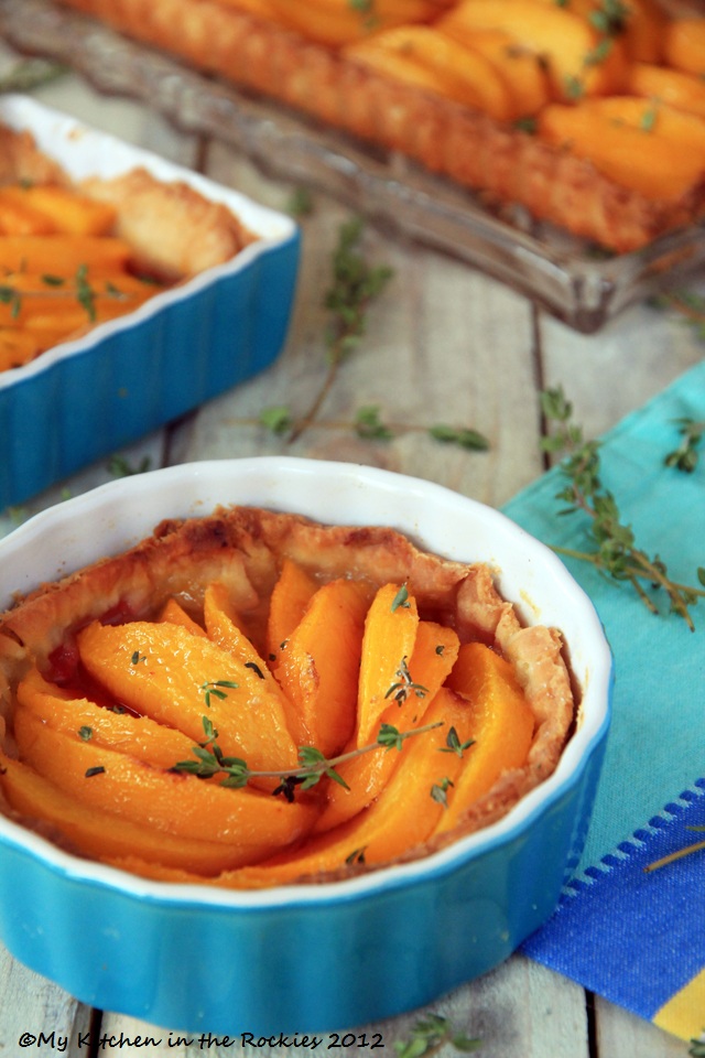 Peach Tart with Thyme Sugar
