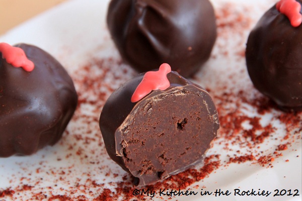 Dark Chocolate Chili Truffles
