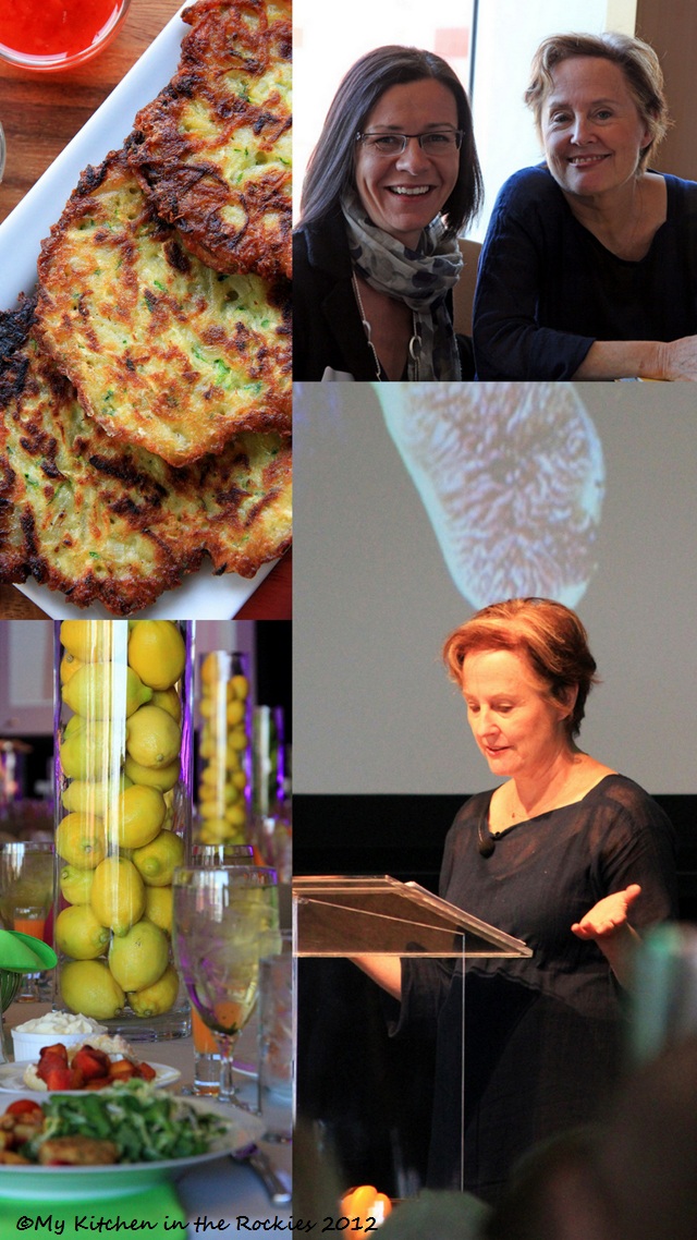 Guest-speaker Alice Waters and Potato Zucchini Pancakes