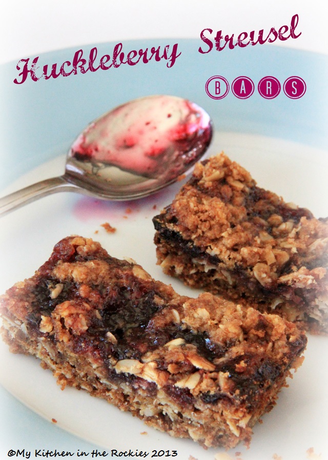 Huckleberry Streusel Bars